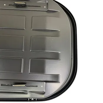 Μπαγκαζιέρα οροφής Junior Altro 140x90x38cm με μονό άνοιγμα με κλειδί, 370 λίτρα - Γκρι γυαλιστερή