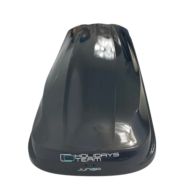 Μπαγκαζιέρα οροφής Junior Altro 185x80x41cm με διπλό άνοιγμα με κλειδί, 460 λίτρα - Γκρι υαλιγστερή