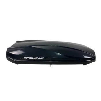 Μπαγκαζιέρα οροφής Junior Strike 199x84x35cm με διπλό άνοιγμα και κλειδί, 440 λίτρα - μαύρη γυαλιστερή