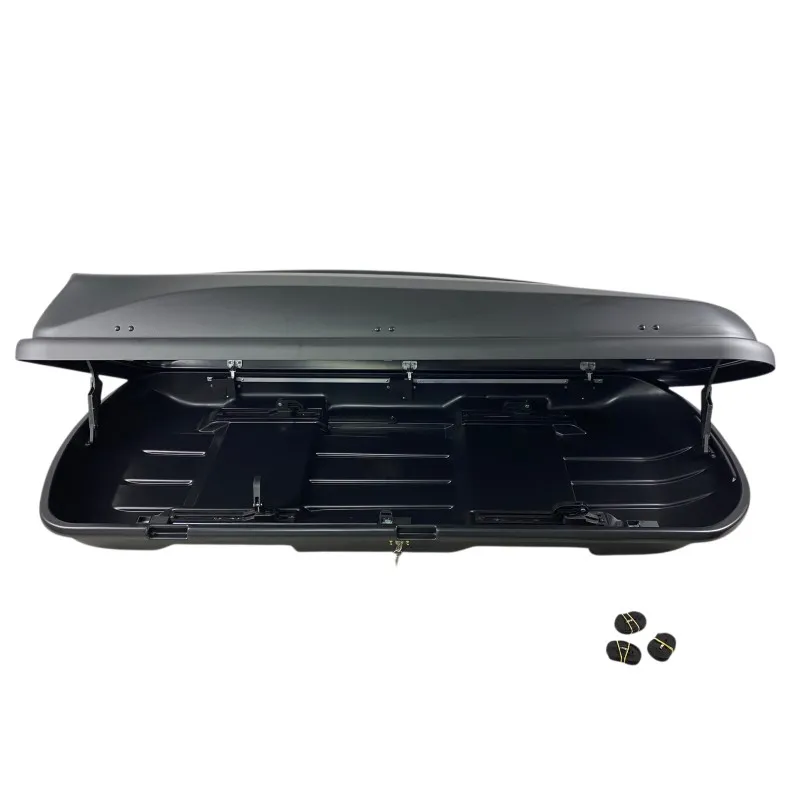 Μπαγκαζιέρα οροφής Junior Xtreme 2 195x78x39cm με διπλό άνοιγμα και κλειδί, 445 λίτρα - μαύρη