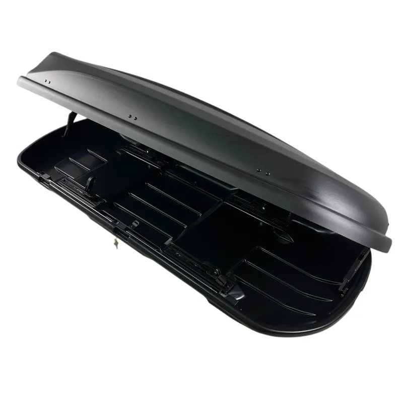 Μπαγκαζιέρα οροφής Junior Xtreme 2 195x78x39cm με διπλό άνοιγμα και κλειδί, 445 λίτρα - μαύρη