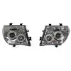 Φανάρια εμπρός Nissan Navara / Pathfinder (2005-2009) led angel eyes - chrome , με λάμπες (Η1) - σετ 2τμχ.