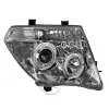 Φανάρια εμπρός Nissan Navara / Pathfinder (2005-2009) led angel eyes - chrome , με λάμπες (Η1) - σετ 2τμχ.