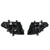 Φανάρια εμπρός Nissan Navara / Pathfinder (2005-2009) led angel eyes - chrome , με λάμπες (Η1) - σετ 2τμχ.