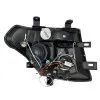 Φανάρια εμπρός Nissan Navara / Pathfinder (2005-2009) led angel eyes - chrome , με λάμπες (Η1) - σετ 2τμχ.