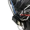 Φανάρια εμπρός Nissan Navara / Pathfinder (2005-2009) led angel eyes - chrome , με λάμπες (Η1) - σετ 2τμχ.