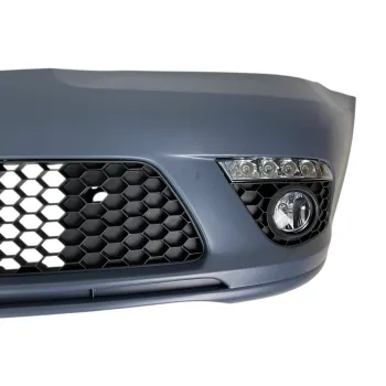 Προφυλακτήρας εμπρός Skoda Octavia 2 (2009-2013) facelift με φώτα ημέρας και προβολάκια