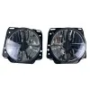 Φανάρια εμπρός Vw Golf II (1983-1993) με σταυρό - chrome , χωρίς λάμπες (Η 4 ) - σετ 2τμχ.