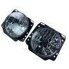 Φανάρια εμπρός Vw Golf II (1983-1993) με σταυρό - chrome , χωρίς λάμπες (Η 4 ) - σετ 2τμχ.