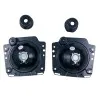 Φανάρια εμπρός Vw Golf II (1983-1993) με σταυρό - chrome , χωρίς λάμπες (Η 4 ) - σετ 2τμχ.