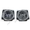 Φανάρια εμπρός Vw Golf II (1983-1993) angel eyes - chrome , χωρίς λάμπες (Η 4 ) - σετ 2τμχ.