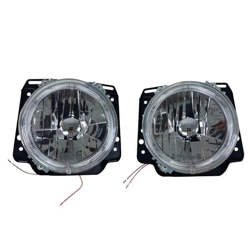 Φανάρια εμπρός Vw Golf II (1983-1993) angel eyes - chrome , χωρίς λάμπες (Η 4 ) - σετ 2τμχ.