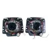 Φανάρια εμπρός Vw Golf II (1983-1993) angel eyes - chrome , χωρίς λάμπες (Η 4 ) - σετ 2τμχ.
