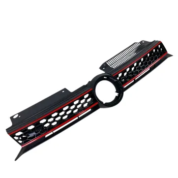 Μάσκα Vw Golf 6 - GTI design με κόκκινες γρίλιες, χωρίς σήμα