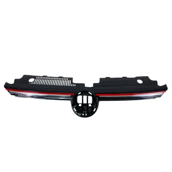 Μάσκα Vw Golf 8 - GTI design με κόκκινες γρίλιες, χωρίς σήμα