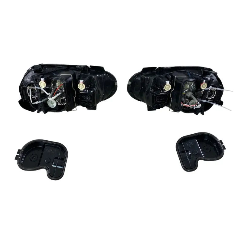 Φανάρια εμπρός Vw Golf IV R32 - μαύρα , χωρίς λάμπες (Η7) - σετ 2τμχ.