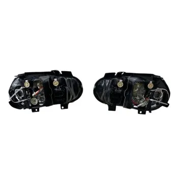 Φανάρια εμπρός Vw Golf IV R32 - chrome , χωρίς λάμπες (Η7) - σετ 2τμχ.
