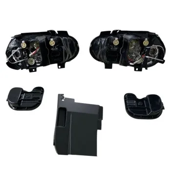 Φανάρια εμπρός Vw Golf IV R32 - chrome , χωρίς λάμπες (Η7) - σετ 2τμχ.