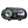 Φανάρια εμπρός Vw Golf IV R32 angel eyes - μαύρα , χωρίς λάμπες (Η7) - σετ 2τμχ.