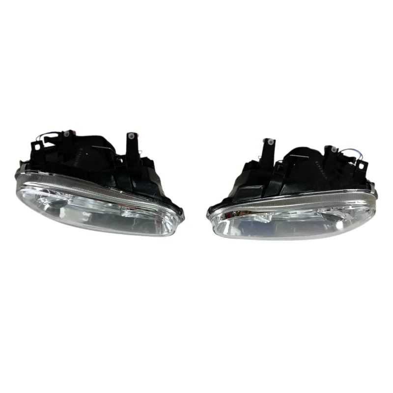 Φανάρια εμπρός Vw Golf IV R32 angel eyes - chrome , χωρίς λάμπες (Η7) - σετ 2τμχ.