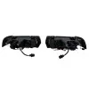 Φανάρια εμπρός BMW E36 (1991-1999) 4d sedan angel eyes - black , με λάμπες (Η1) - σετ 2τμχ.