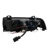 Φανάρια εμπρός BMW E36 (1991-1999) 4d sedan angel eyes - black , με λάμπες (Η1) - σετ 2τμχ.
