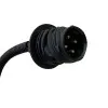 Φανάρια εμπρός BMW E36 (1991-1999) 4d sedan angel eyes - black , με λάμπες (Η1) - σετ 2τμχ.