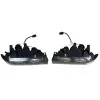 Φανάρια εμπρός Bmw E36 (1991-2000) 2d coupe angel eyes - μαύρα , με λάμπες (Η7) - σετ 2τμχ.