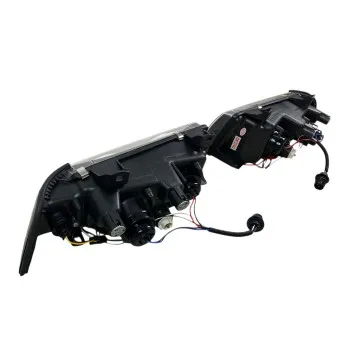 Φανάρια εμπρός BMW E36 (1991-1999) 2d coupe angel eyes - μαύρα , με λάμπες (Η1) - σετ 2τμχ.