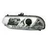 Φανάρια εμπρός Alfa Romeo 156 (1997-2003)led - chrome , με λάμπες (Η1) - σετ 2τμχ.