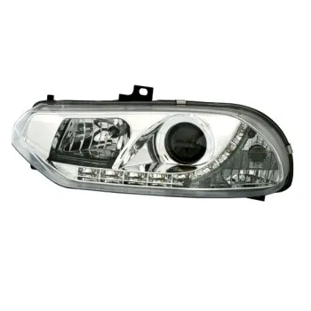 Φανάρια εμπρός Alfa Romeo 156 (1997-2003)led - chrome , με λάμπες (Η1) - σετ 2τμχ.