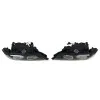Φανάρια εμπρός BMW E39 (1995-2003) angel eyes - μαύρα , με λάμπες (Η7) - σετ 2τμχ.