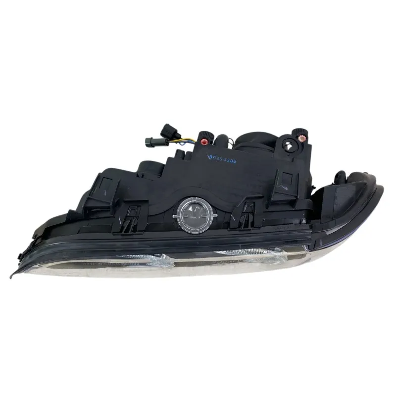Φανάρια εμπρός BMW E39 (1995-2003) angel eyes - μαύρα , με λάμπες (Η7) - σετ 2τμχ.
