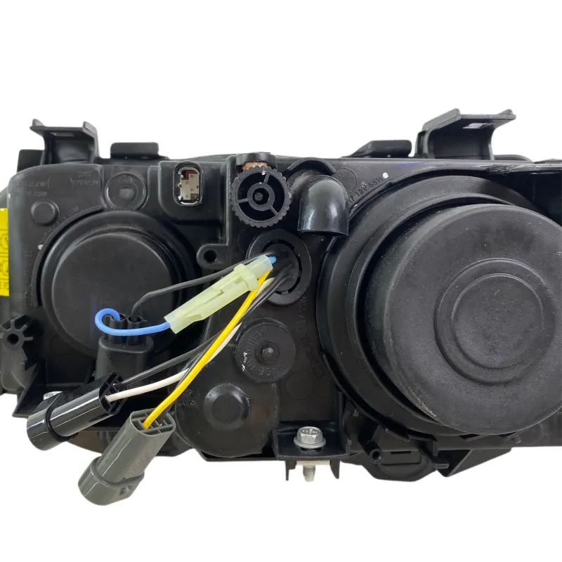 Φανάρια εμπρός BMW E39 (1995-2003) angel eyes - μαύρα , με λάμπες (Η7) - σετ 2τμχ.