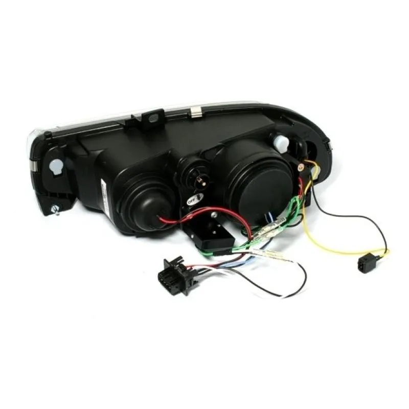Φανάρια εμπρός Alfa Romeo 156 (1997-2003)led - chrome , με λάμπες (Η1) - σετ 2τμχ.