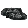 Φανάρια εμπρός Alfa Romeo 156(1997-2003) - μαύρα , χωρίς λάμπες (Η7) - σετ 2τμχ.