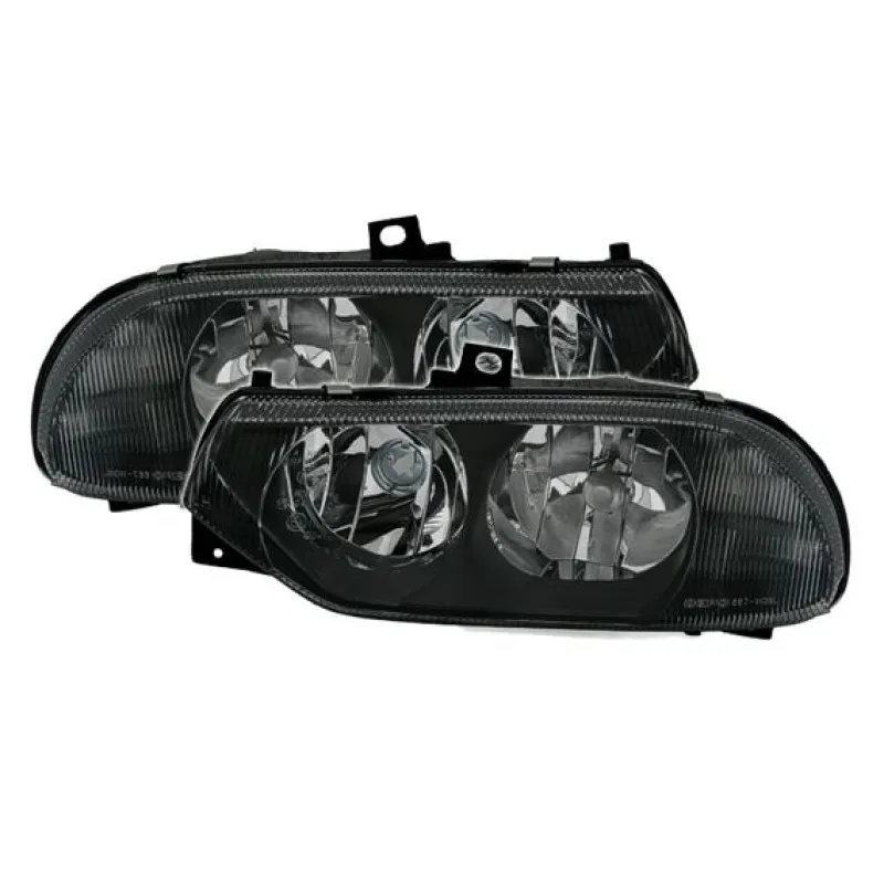 Φανάρια εμπρός Alfa Romeo 156(1997-2003) - μαύρα , χωρίς λάμπες (Η7) - σετ 2τμχ.
