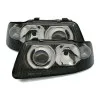 Φανάρια εμπρός Audi A3 (2000-2003) - μαύρα , χωρίς λάμπες (Η1/H7) - σετ 2τμχ.