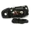 Φανάρια εμπρός Audi A3 (2000-2003) - μαύρα , χωρίς λάμπες (Η1/H7) - σετ 2τμχ.
