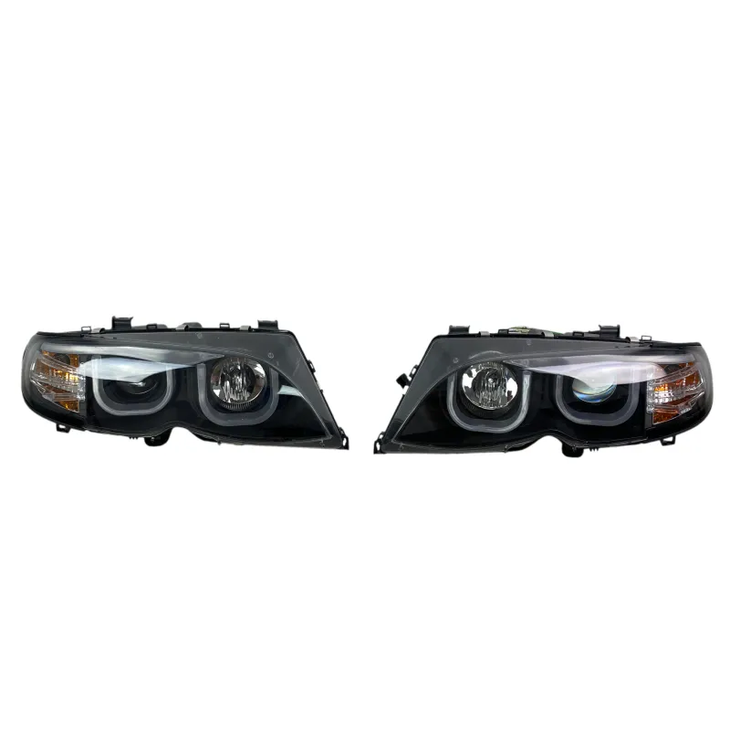 Φανάρια εμπρός BMW E46 (2001-2005) με 3D angel eyes sedan,combi
