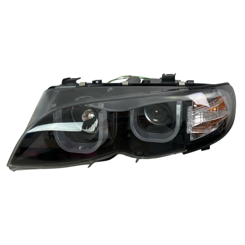 Φανάρια εμπρός BMW E46 (2001-2005) με 3D angel eyes sedan,combi