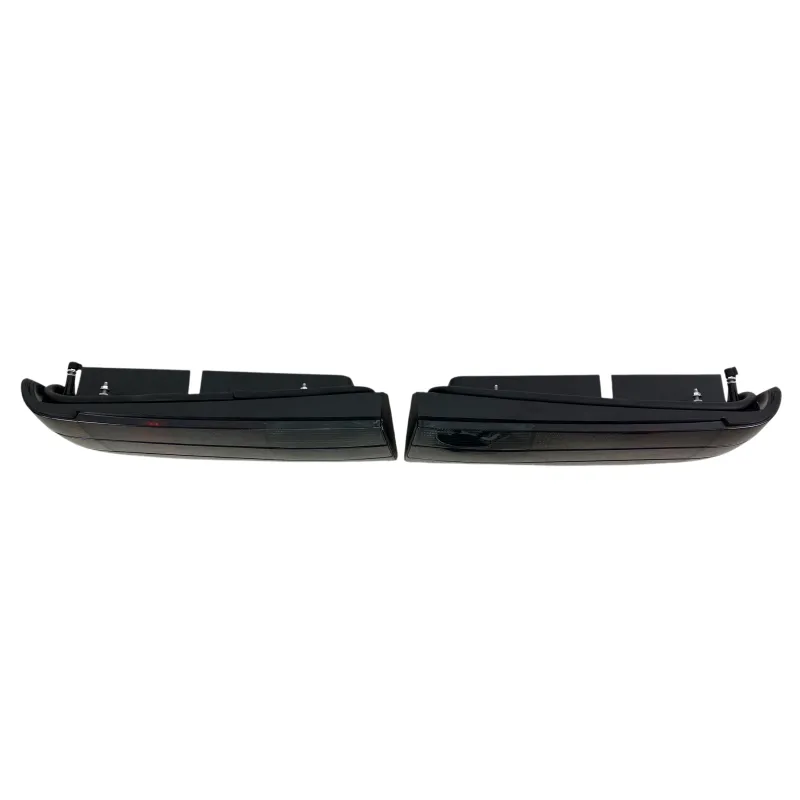 Πίσω φανάρια BMW E30 (1988-1991) - μαύρα χρωμίου - σετ 2τμχ.