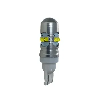 Led λάμπα τύπου Τ10 10W με 10 le 2323 σε 1W Cree και προτζέκτορα - 1τμχ.