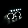 Φανάρια εμπρός Toyota Celica T230 (1999-2005) angel eyes - μαύρα , με λάμπες (Η1) - σετ 2τμχ.