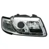 Φανάρια εμπρός Audi A3 (1996-2000) led - chrome , με λάμπες (Η1) - σετ 2τμχ.