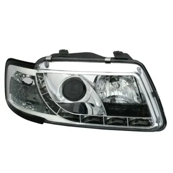 Φανάρια εμπρός Audi A3 (1996-2000) led - chrome , με λάμπες (Η1) - σετ 2τμχ.