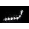 Φανάρια εμπρός Audi A3 (2003-2008) led - μαύρα , με λάμπες (H7/Η1) - σετ 2τμχ.
