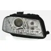 Φανάρια εμπρός Audi A3 (2003-2008) led - chrome , χωρίς λάμπες (Η7) - σετ 2τμχ.