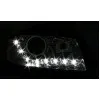 Φανάρια εμπρός Audi A3 (2003-2008) led - chrome , χωρίς λάμπες (Η7) - σετ 2τμχ.