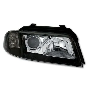 Φανάρια εμπρός Audi A4 (1999-2001) - μαύρα , χωρίς λάμπες (Η7) - σετ 2τμχ.